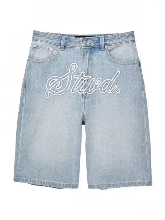 Foto van product Pull&Bear Jeans blauw denim / wit