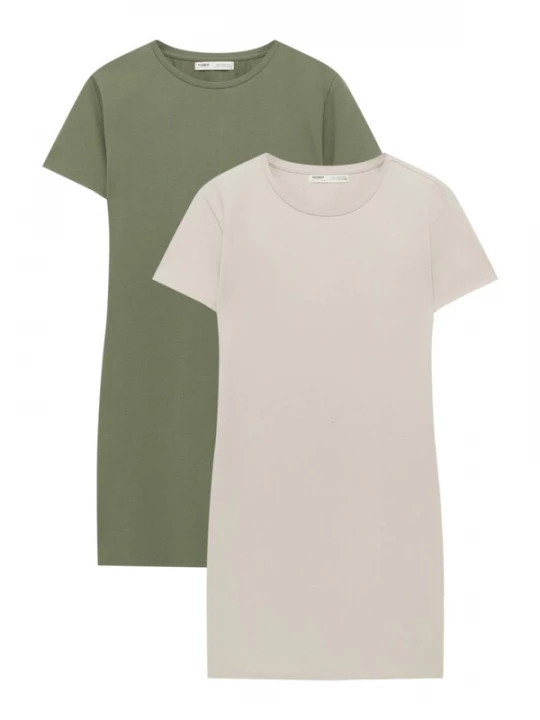 Foto van product Pull&Bear Jurk beige / kaki