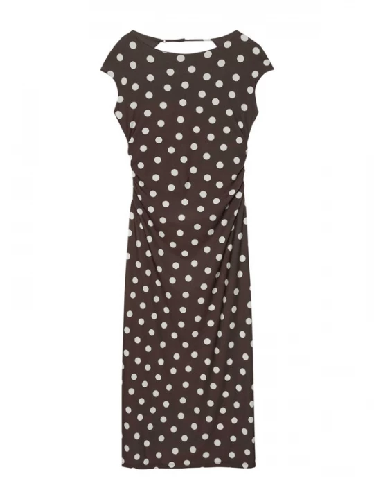 Foto van product Pull&Bear Jurk bruin / wit