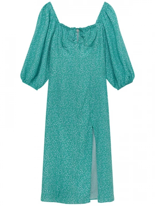 Foto van product Pull&Bear Jurk lichtgrijs / smaragd