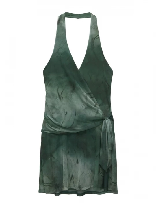 Foto van product Pull&Bear Jurk mintgroen / donkergroen