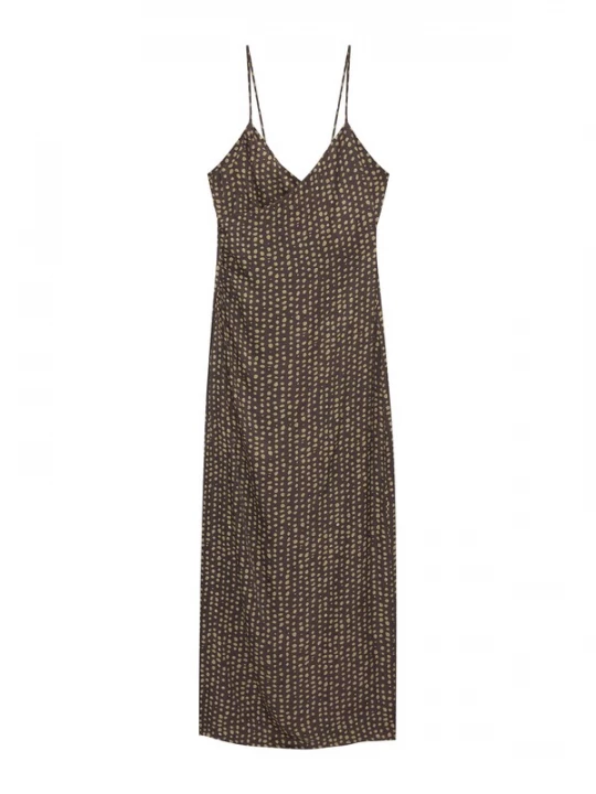Foto van product Pull&Bear Jurk mosterd / zwart