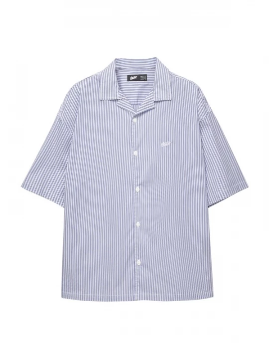 Foto van product Pull&Bear Overhemd blauw / wit