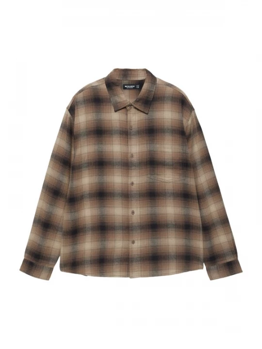 Foto van product Pull&Bear Overhemd bruin / lichtbruin / donkerbruin