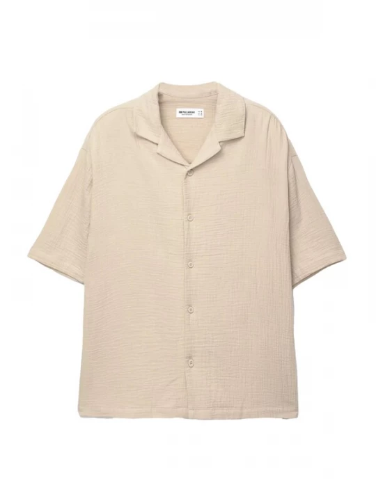 Foto van product Pull&Bear Overhemd donkerbeige