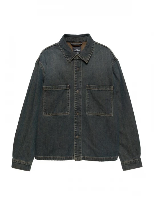 Foto van product Pull&Bear Overhemd donkerblauw