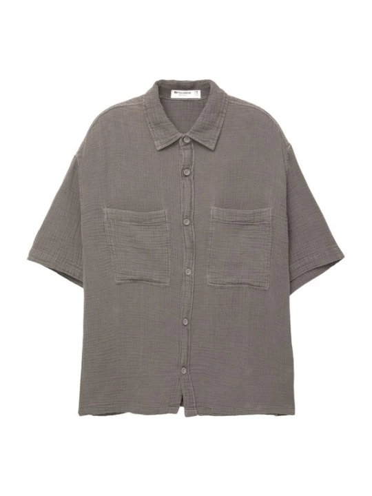 Foto van product Pull&Bear Overhemd donkergrijs