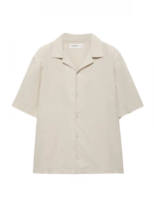 Foto van product Pull&Bear Overhemd lichtbeige