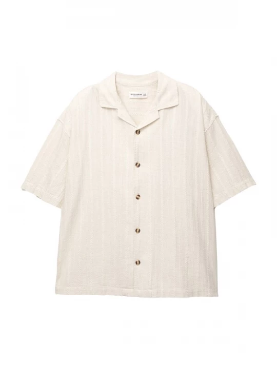 Foto van product Pull&Bear Overhemd lichtbeige