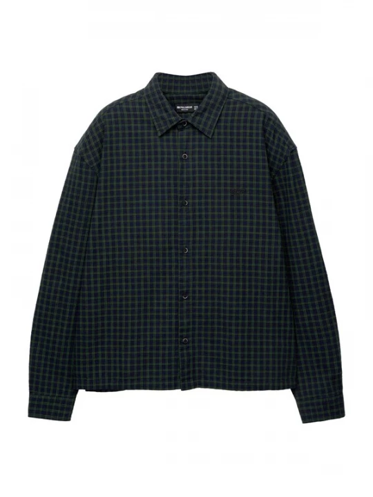 Foto van product Pull&Bear Overhemd navy / donkergroen