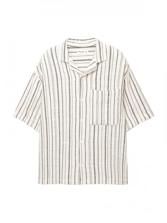Foto van product Pull&Bear Overhemd zwart / wit