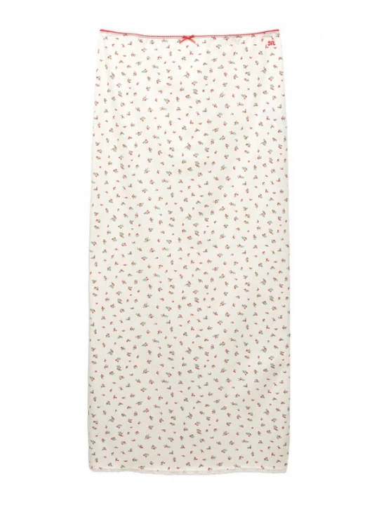Foto van product Pull&Bear Rok lichtbeige / spar / rood