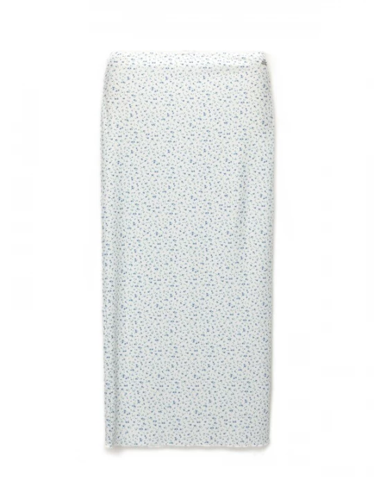 Foto van product Pull&Bear Rok lichtblauw / grasgroen / wit