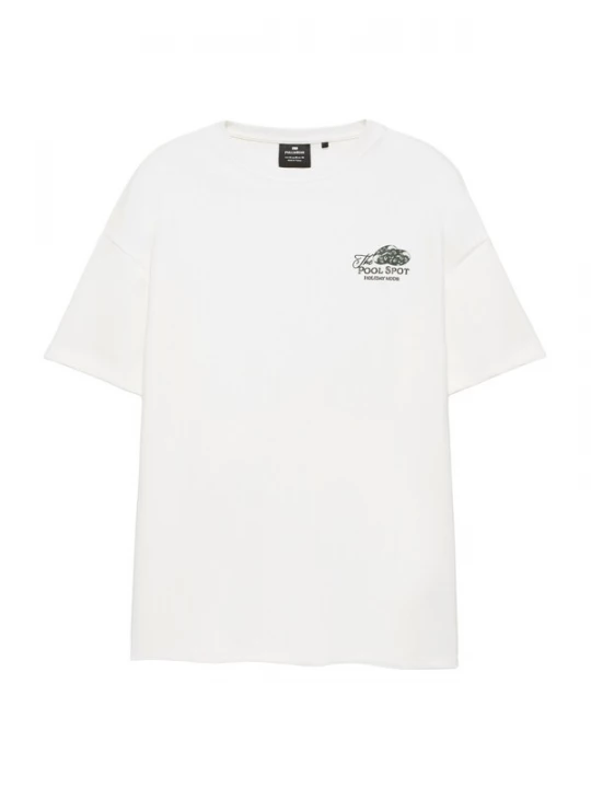 Foto van product Pull&Bear Shirt basaltgrijs / groen / lila / wit