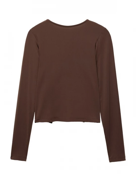 Foto van product Pull&Bear Shirt chocoladebruin