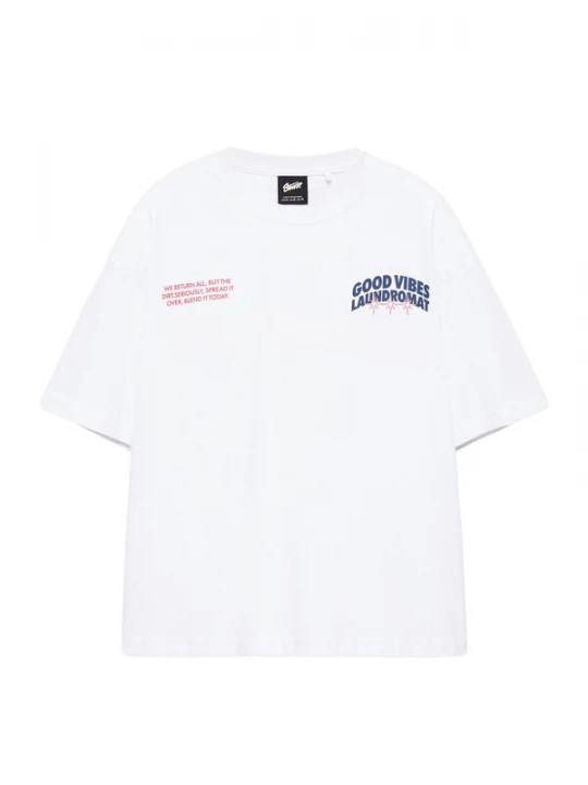 Foto van product Pull&Bear Shirt 'COMMUNITY PLAYER' blauw / rood / wit