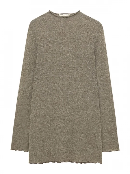 Foto van product Pull&Bear Shirt donkerbeige