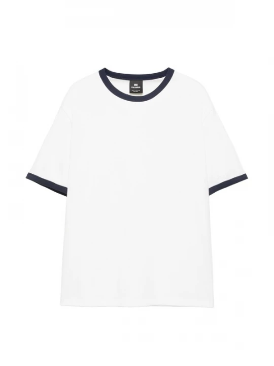 Foto van product Pull&Bear Shirt donkerblauw / wit