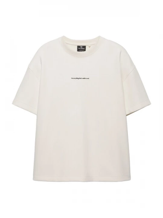 Foto van product Pull&Bear Shirt 'GLORIA' lichtgrijs / zwart / wit