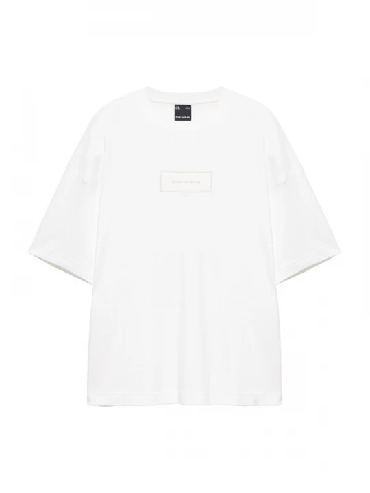 Foto van product Pull&Bear Shirt greige / zwart / wit