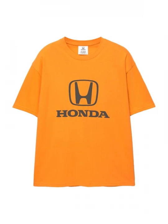 Foto van product Pull&Bear Shirt 'HONDA' donkeroranje / zwart
