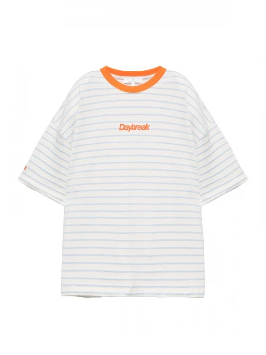 Foto van product Pull&Bear Shirt lichtblauw / kreeft / wit