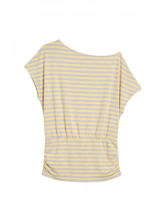 Foto van product Pull&Bear Shirt lichtgeel / lichtlila