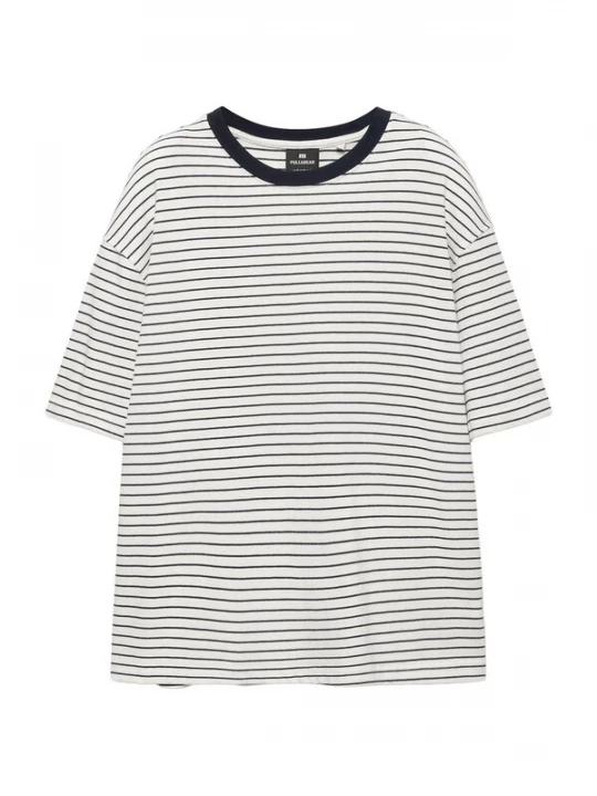 Foto van product Pull&Bear Shirt marine / wit