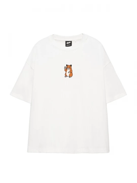 Foto van product Pull&Bear Shirt oker / zwart / wit
