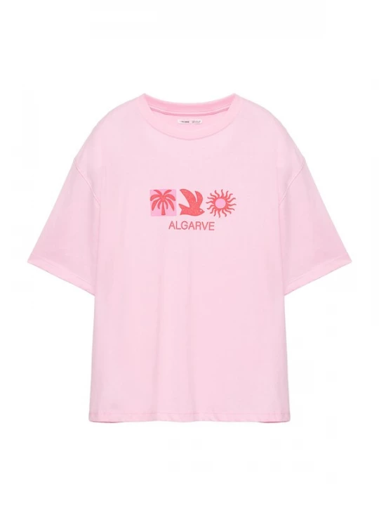 Foto van product Pull&Bear Shirt rosa / rood