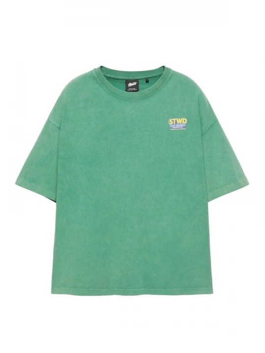 Foto van product Pull&Bear Shirt 'STWD' blauw / geel / lichtgroen / rood
