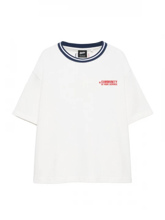 Foto van product Pull&Bear Shirt 'STWD COMMUNITY PLAYER' navy / rood / wit