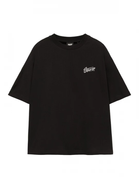 Foto van product Pull&Bear Shirt 'STWD' lichtgrijs / zwart