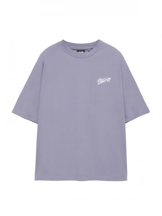 Foto van product Pull&Bear Shirt 'STWD' lichtlila / wit