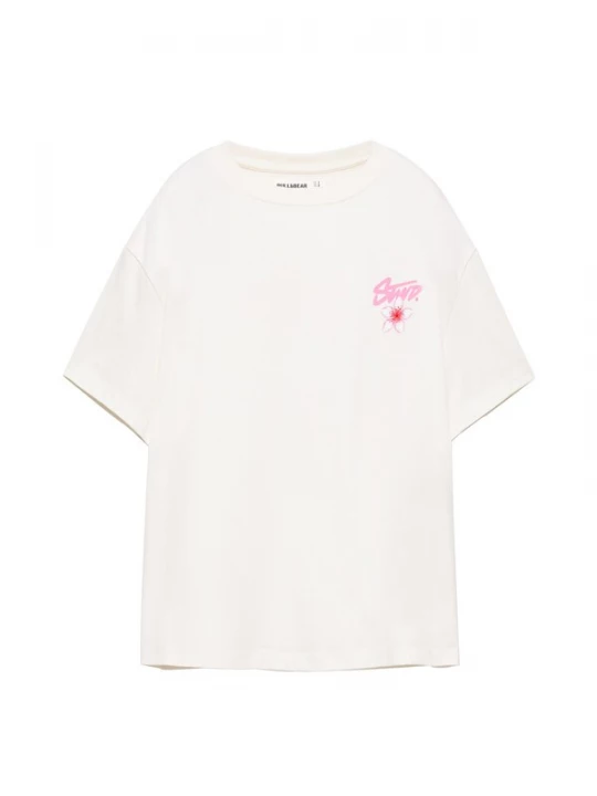 Foto van product Pull&Bear Shirt 'STWD' pink / rood / wit