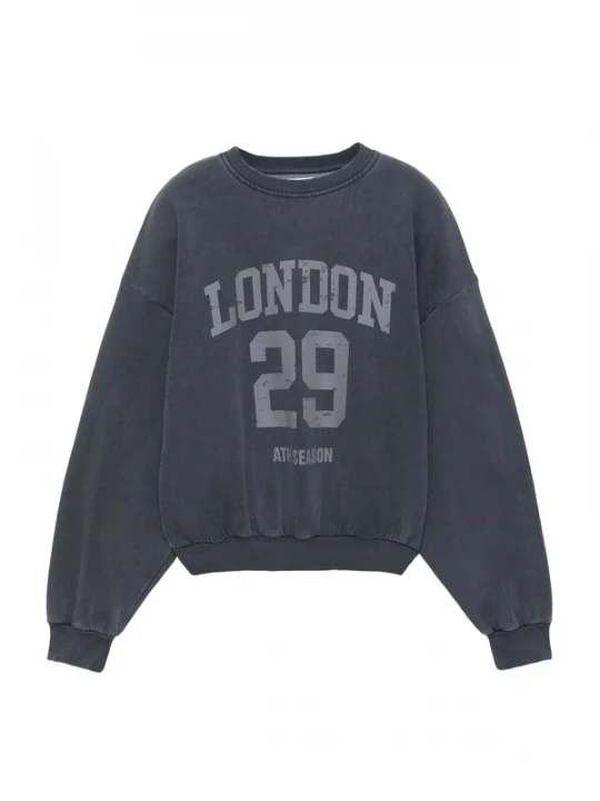 Foto van product Pull&Bear Sweatshirt grijs / zwart