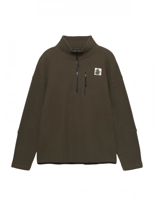 Foto van product Pull&Bear Sweatshirt olijfgroen