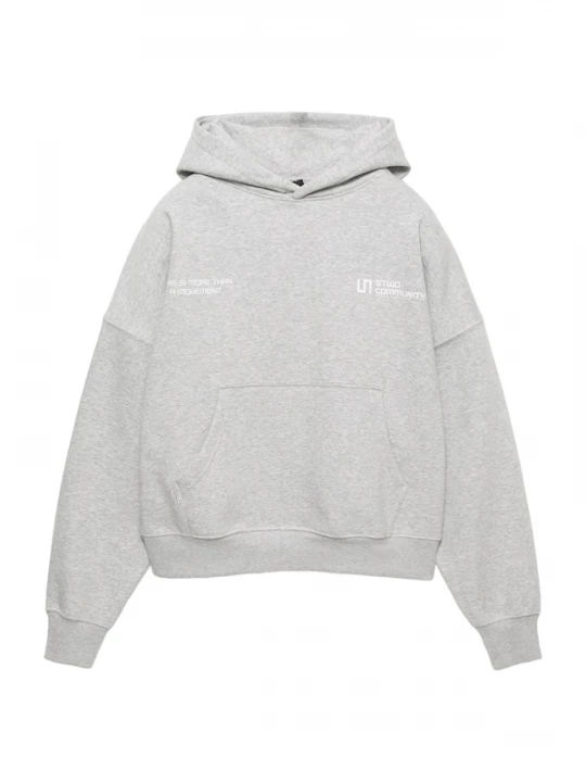 Foto van product Pull&Bear Sweatshirt 'STWD' lichtgrijs / wit