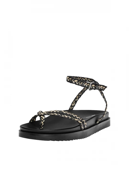Foto van product Pull&Bear Teenslipper beige / zwart / offwhite
