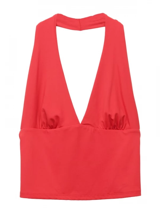 Foto van product Pull&Bear Top bloedrood