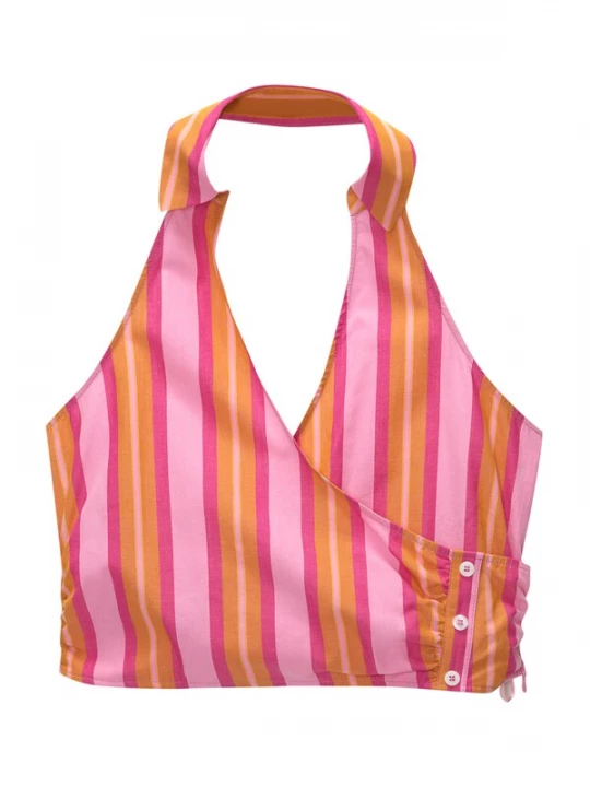 Foto van product Pull&Bear Top mandarijn / rosa / donkerroze