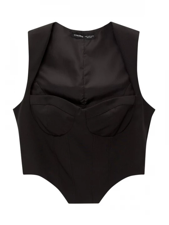Foto van product Pull&Bear Top zwart
