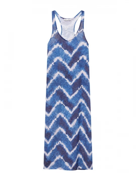 Foto van product Pull&Bear Zomerjurk blauw / donkerblauw / offwhite