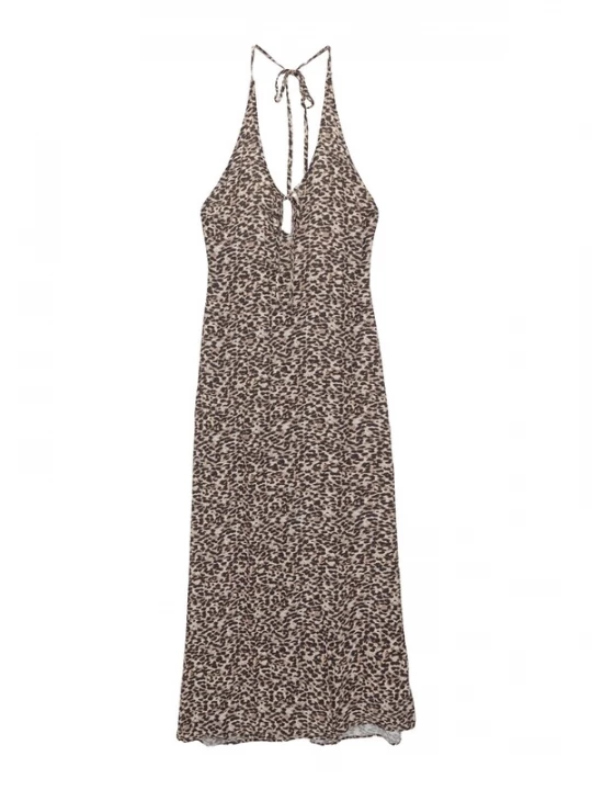 Foto van product Pull&Bear Zomerjurk bruin / lichtbruin / zwart