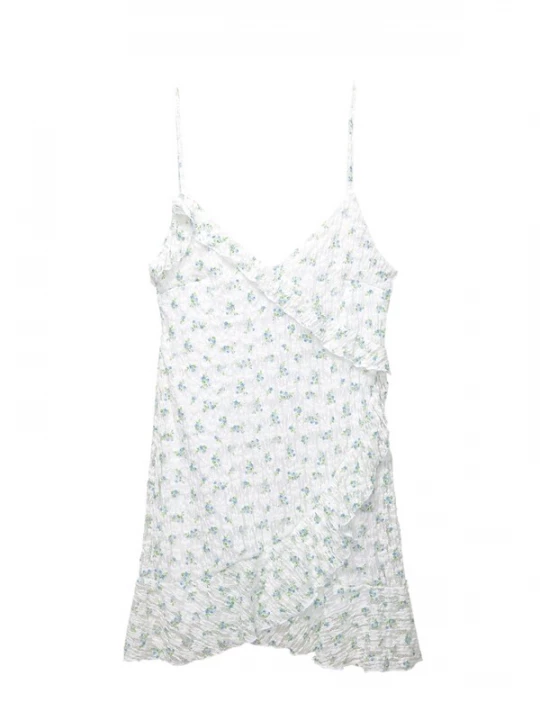 Foto van product Pull&Bear Zomerjurk lichtblauw / groen / wit