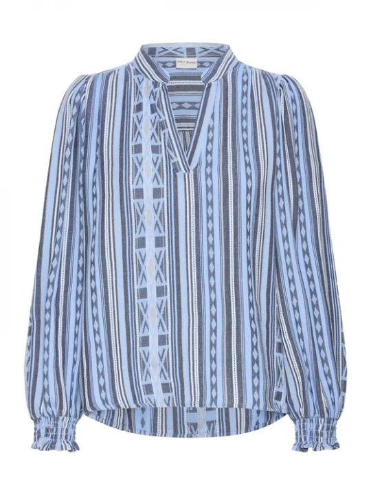 Foto van product Pulz Blouse 'Alexis' marine / lichtblauw