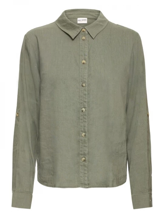 Foto van product Pulz Blouse 'PZLUCA' olijfgroen
