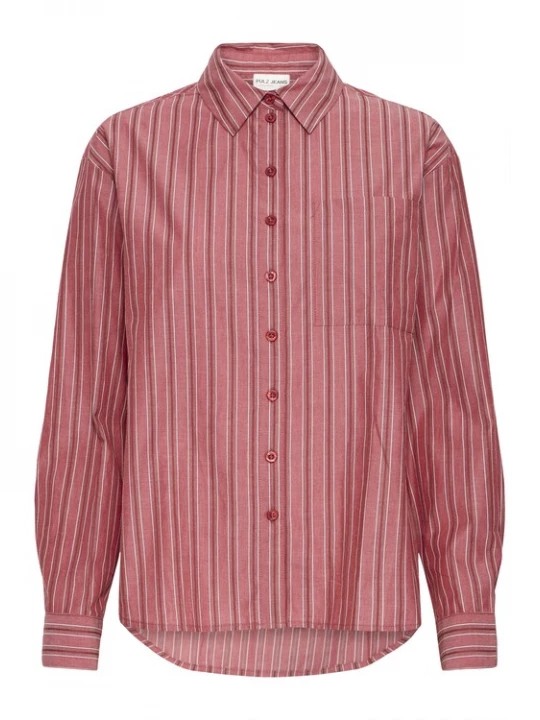 Foto van product Pulz Blouse rood / wit