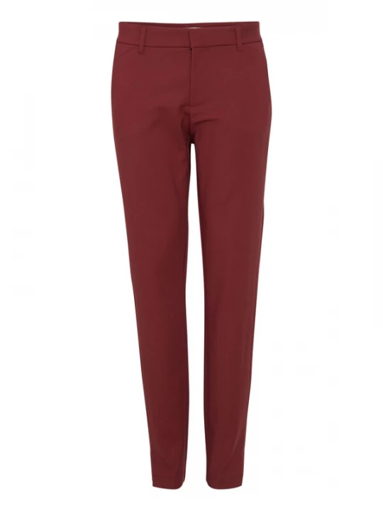 Foto van product PULZ Jeans Chino 'BINDY' karmijnrood