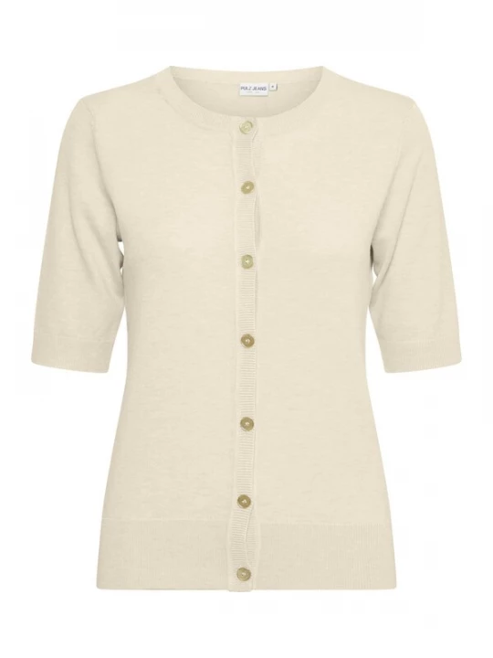 Foto van product PULZ Jeans Gebreid vest 'Sara' ecru / goud